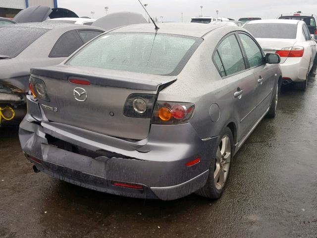 JM1BK324261458064 - 2006 MAZDA 3 S GRAY photo 4