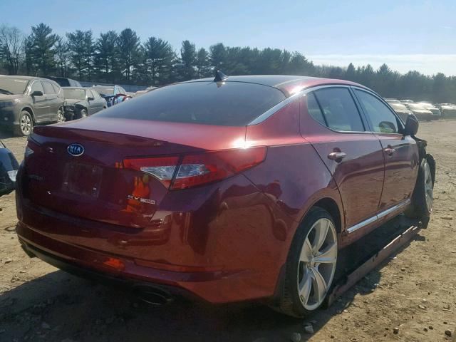 5XXGR4A69CG018529 - 2012 KIA OPTIMA SX RED photo 4