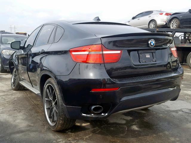5UXFG2C57DL783183 - 2013 BMW X6 XDRIVE3 BLACK photo 3