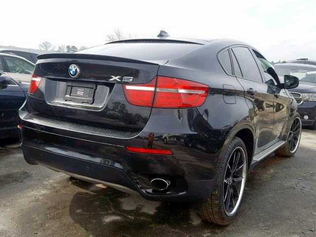 5UXFG2C57DL783183 - 2013 BMW X6 XDRIVE3 BLACK photo 4