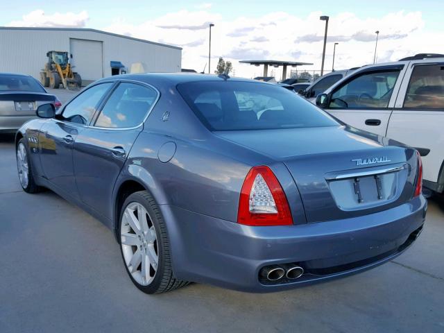 ZAMFK39A490043136 - 2009 MASERATI QUATTROPOR GRAY photo 3