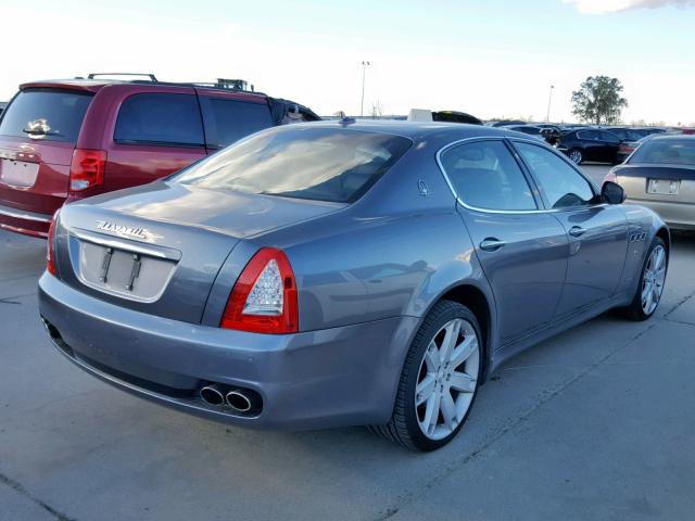 ZAMFK39A490043136 - 2009 MASERATI QUATTROPOR GRAY photo 4