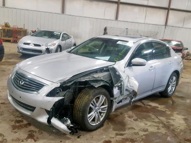 JN1DV6AR0CM731286 - 2012 INFINITI G25 SILVER photo 2