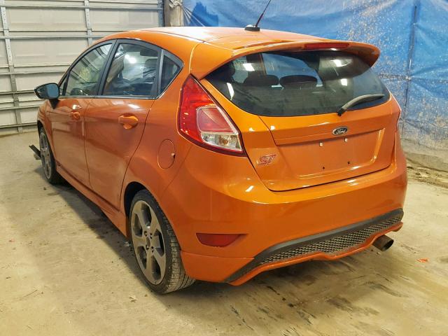 3FADP4GX6HM132637 - 2017 FORD FIESTA ST ORANGE photo 3