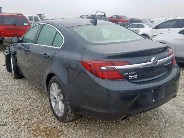 2G4GN5EX9F9152873 - 2015 BUICK REGAL PREM GRAY photo 3