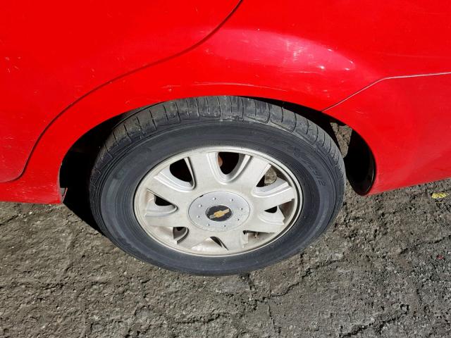KL1TJ52674B210346 - 2004 CHEVROLET AVEO LS RED photo 9
