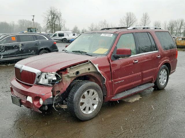 5LMFU28R74LJ27824 - 2004 LINCOLN NAVIGATOR 栗色 照片 2