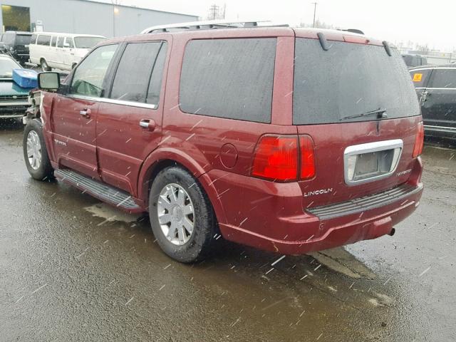 5LMFU28R74LJ27824 - 2004 LINCOLN NAVIGATOR 栗色 照片 3