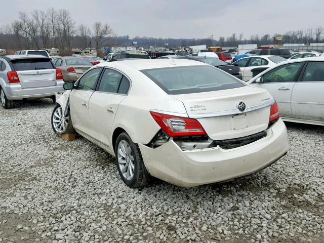 1G4GB5GR1EF140732 - 2014 BUICK LACROSSE WHITE photo 3