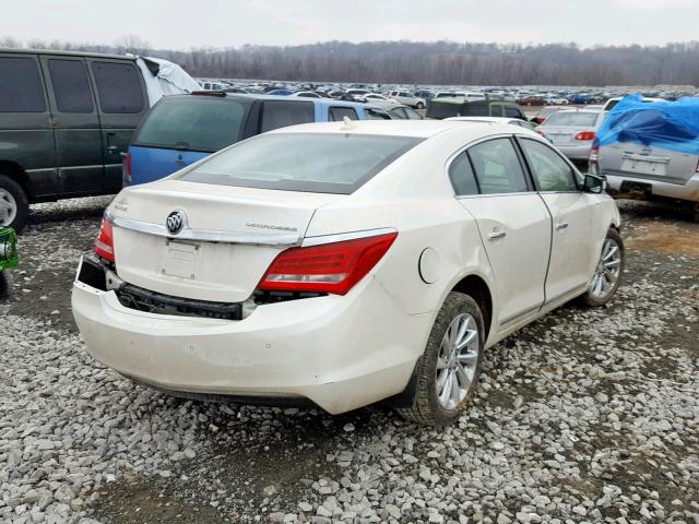 1G4GB5GR1EF140732 - 2014 BUICK LACROSSE WHITE photo 4