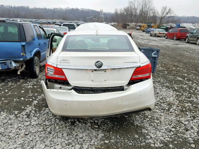 1G4GB5GR1EF140732 - 2014 BUICK LACROSSE WHITE photo 9