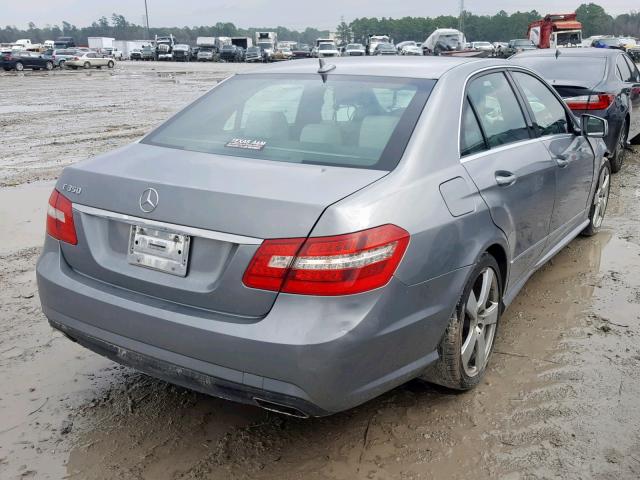 WDDHF5GB7AA020978 - 2010 MERCEDES-BENZ E 350 GRAY photo 4