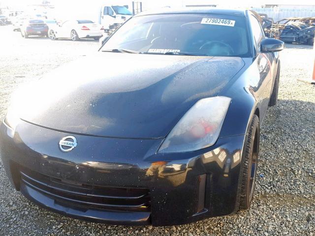 JN1BZ34D97M502265 - 2007 NISSAN 350Z COUPE BLACK photo 2