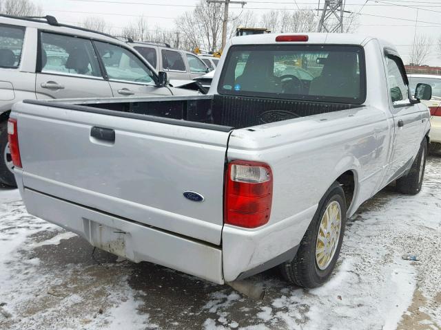 1FTYR10D74PA04190 - 2004 FORD RANGER GRAY photo 4