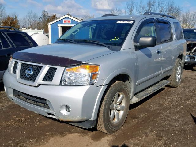 5N1AA0NC1EN608930 - 2014 NISSAN ARMADA SV SILVER photo 2