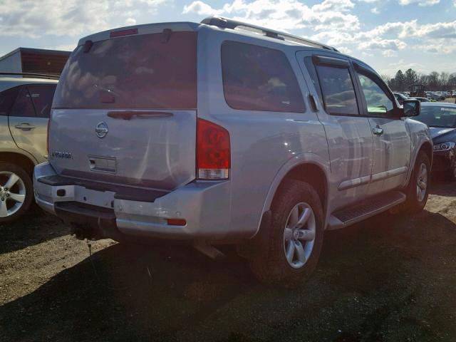 5N1AA0NC1EN608930 - 2014 NISSAN ARMADA SV SILVER photo 4