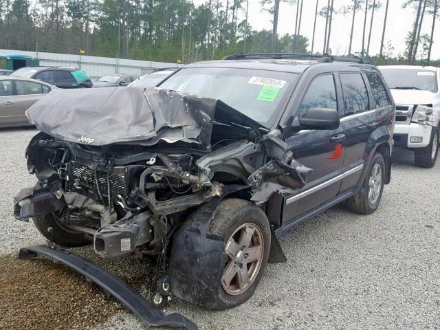 1J8HS58N35C624478 - 2005 JEEP GRAND CHER GRAY photo 2