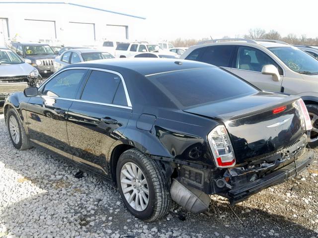 2C3CCAAG8DH736065 - 2013 CHRYSLER 300 BLACK photo 3