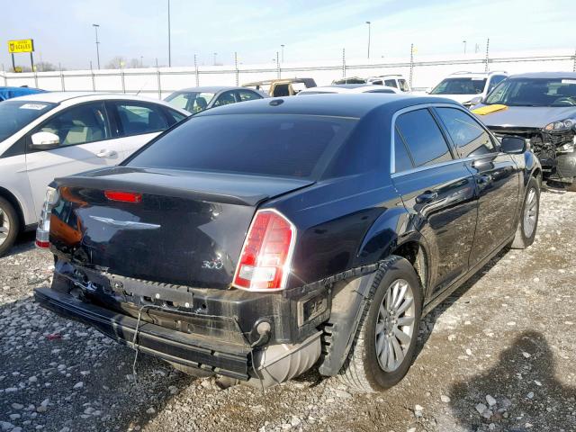 2C3CCAAG8DH736065 - 2013 CHRYSLER 300 BLACK photo 4