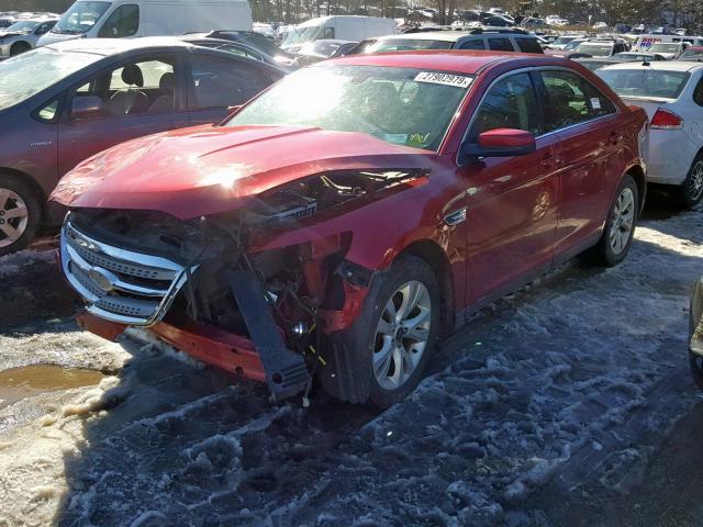 1FAHP2EW1AG134795 - 2010 FORD TAURUS SEL RED photo 2