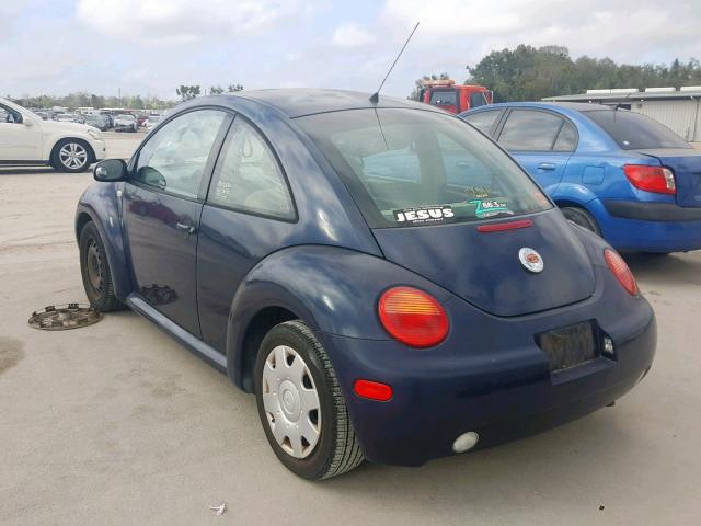 3VWBT21C71M413324 - 2001 VOLKSWAGEN NEW BEETLE 蓝色 照片 3