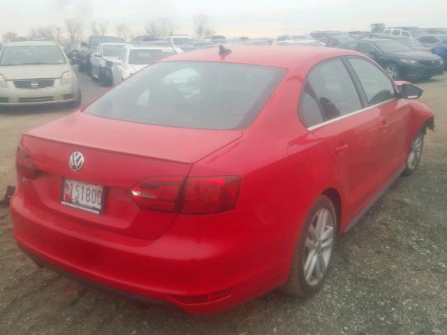 3VW467AJ7CM065443 - 2012 VOLKSWAGEN JETTA GLI RED photo 4