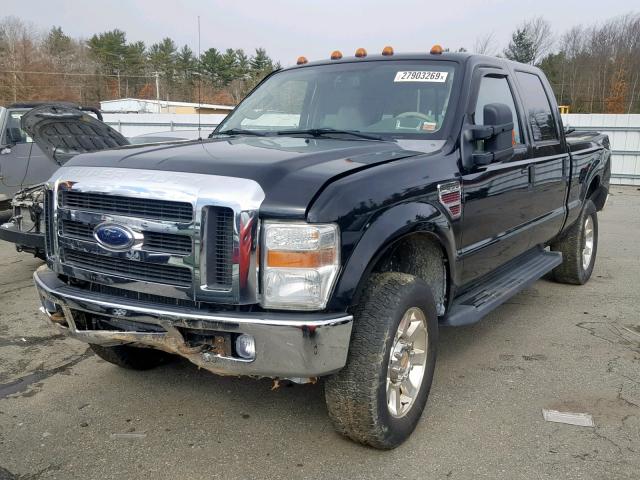 1FTWW31R58EA92535 - 2008 FORD F350 SRW S BLACK photo 2