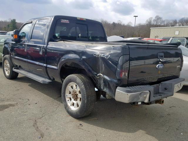 1FTWW31R58EA92535 - 2008 FORD F350 SRW S BLACK photo 3