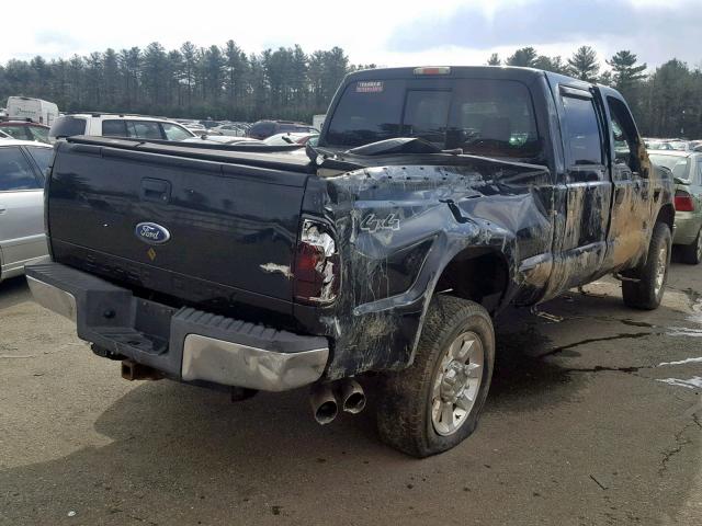 1FTWW31R58EA92535 - 2008 FORD F350 SRW S BLACK photo 4