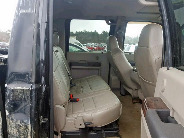 1FTWW31R58EA92535 - 2008 FORD F350 SRW S BLACK photo 6