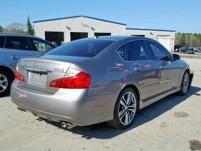 JN1BY0APXAM600003 - 2010 INFINITI M45 BASE GRAY photo 4