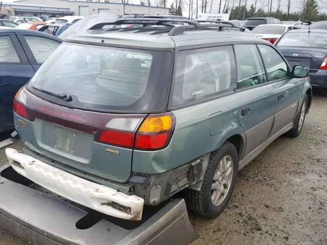 4S3BH675337625073 - 2003 SUBARU LEGACY OUT GREEN photo 4