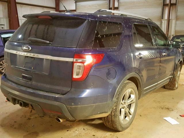 1FMHK7F81BGA01697 - 2011 FORD EXPLORER L BLUE photo 4