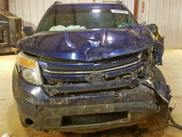 1FMHK7F81BGA01697 - 2011 FORD EXPLORER L BLUE photo 9