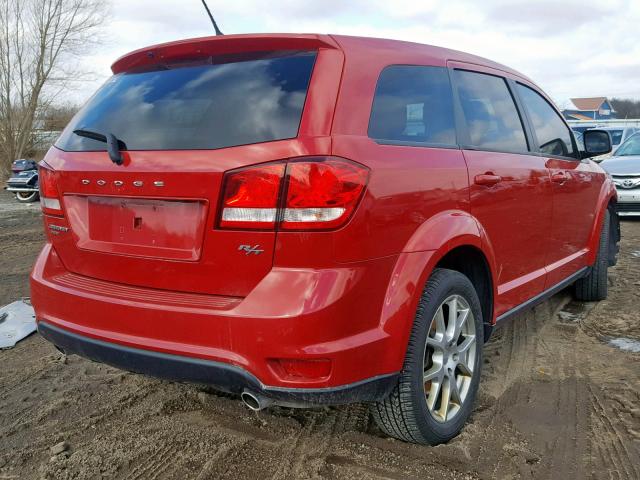 3C4PDDEG1ET289903 - 2014 DODGE JOURNEY R/ RED photo 4