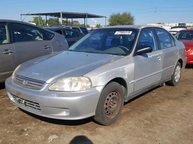 2HGEJ6610XH578287 - 1999 HONDA CIVIC BASE SILVER photo 2