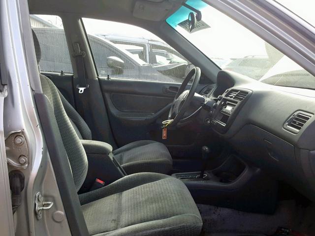 2HGEJ6610XH578287 - 1999 HONDA CIVIC BASE SILVER photo 5