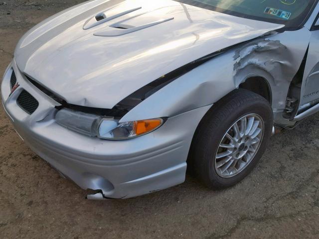 1G2WP52K71F241851 - 2001 PONTIAC GRAND PRIX SILVER photo 9