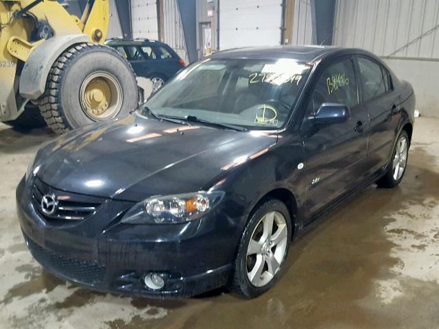 JM1BK323261482579 - 2006 MAZDA 3 S BLACK photo 2