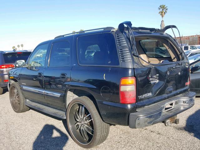 1GKEC13TX2R246694 - 2002 GMC YUKON BLACK photo 3