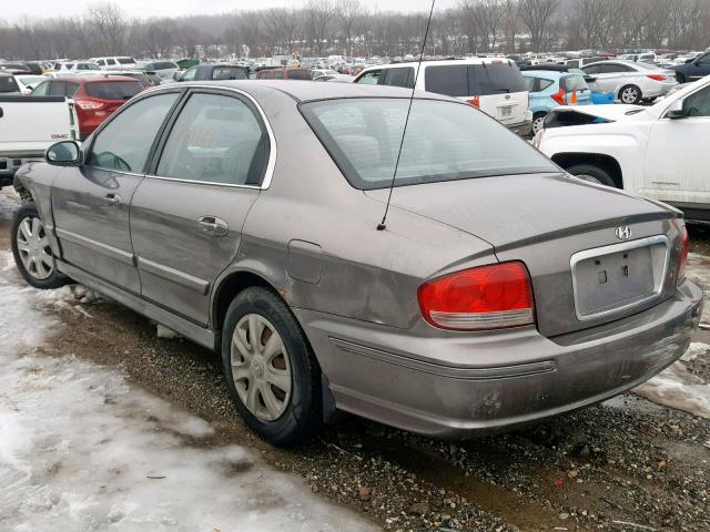 KMHWF25H93A809705 - 2003 HYUNDAI SONATA GL SILVER photo 3