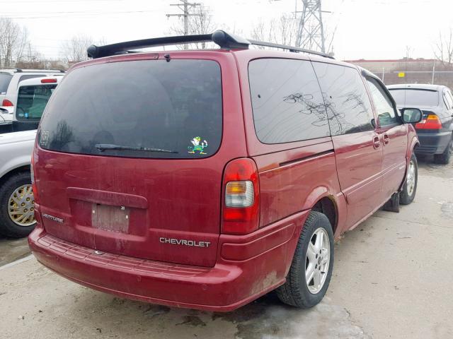 1GNDX13E24D190268 - 2004 CHEVROLET VENTURE LU MAROON photo 4