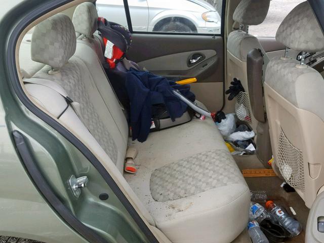 1G1ZT54894F106258 - 2004 CHEVROLET MALIBU LS GREEN photo 6