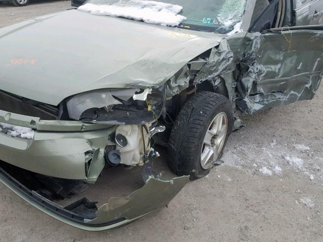 1G1ZT54894F106258 - 2004 CHEVROLET MALIBU LS GREEN photo 9