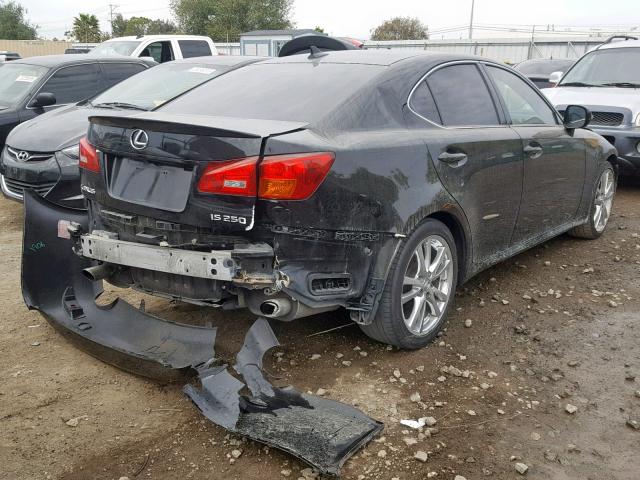 JTHBK262185072880 - 2008 LEXUS IS 250 BLACK photo 4