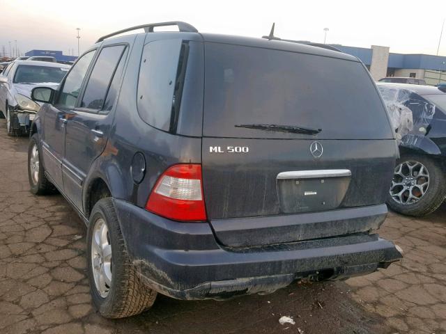 4JGAB75E83A454180 - 2003 MERCEDES-BENZ ML 500 BLACK photo 3