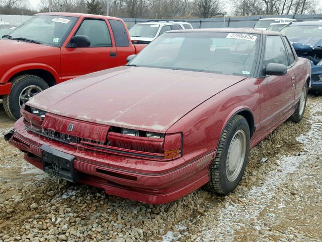 1G3EV13C2LU313650 - 1990 OLDSMOBILE TORONADO T RED photo 2