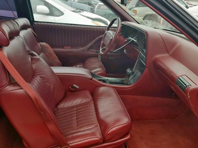 1G3EV13C2LU313650 - 1990 OLDSMOBILE TORONADO T RED photo 5