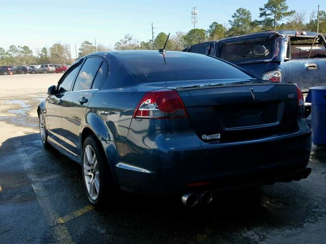 6G2ER57719L213926 - 2009 PONTIAC G8 BLUE photo 3