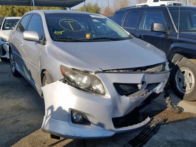 1NXBE4EE5AZ295687 - 2010 TOYOTA COROLLA XR SILVER photo 1